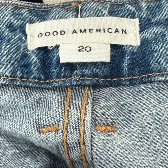 Good American Good vintage straight leg jeans style gv602tft  plus size 20 - Picture 5 of 8
